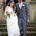 Lydia Tayler in her wedding dress