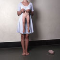 Margi Geerlinks contemporary art with a knitting theme