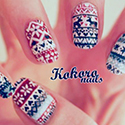 Fair Isle nail art