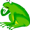 Cartoon frog