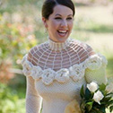 Crocheted wedding dress