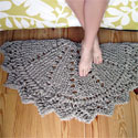 Rag doily rug